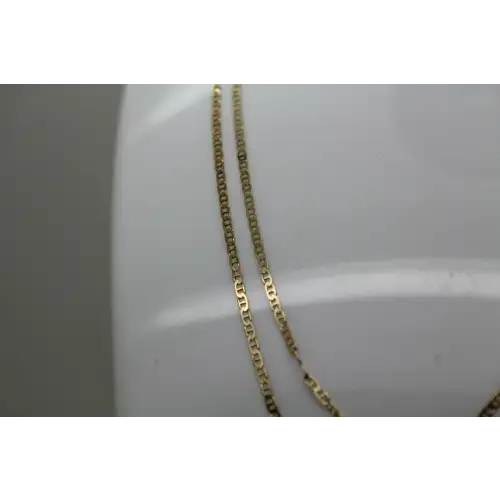 NWT ITALY gold over .925 S.S. MARINER LINK CHAIN necklace 30