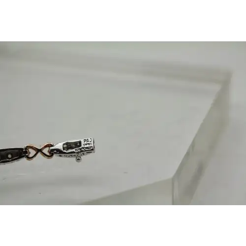 PAJ PRIME ARTS & JEWEL .925 10KGP DIAMOND & HEARTS LOVE bracelet (3)
