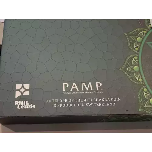 Pamp 2022 2oz .999 Fine Silver Solomon Islands Antelope of The 4th Chakra Coin