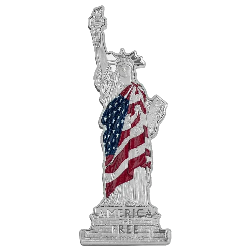 Pamp 2oz .999 Fine Silver America the Free 2oz Silver Coin - Statue of Liberty