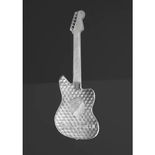 Pamp Fender® Jaguar Guitar 1oz Pure Silver Coin