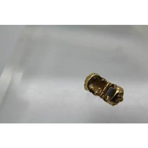 PANDORA 14k Y.G. RARE RETIRED FLORAL FLOWER CLIP charm #