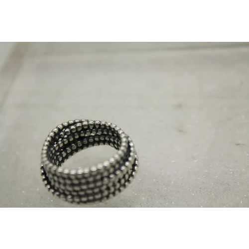 PANDORA .925 S.S. 14k Y.G. DIAMOND ENTANGLED BEAUTY ring size 7.5