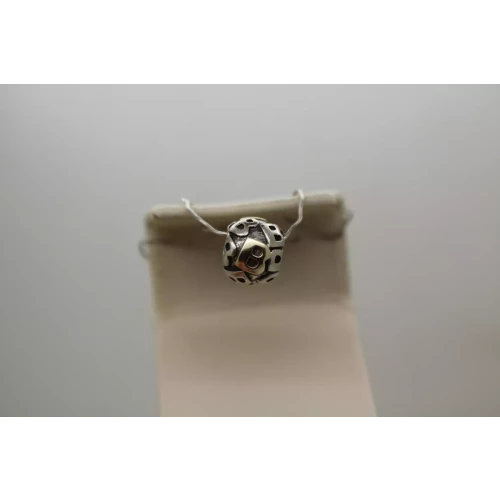 PANDORA ALE .925 S.S. & 14k Y.G. TWO TONE LETTER INITIAL 
