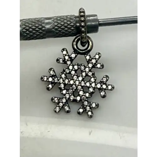 PANDORA ALE .925 S.S. CZ WINTER KISS SNOWFLAKE pendant charm