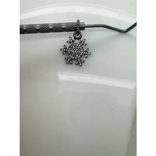 PANDORA ALE .925 S.S. CZ WINTER KISS SNOWFLAKE pendant charm (3)