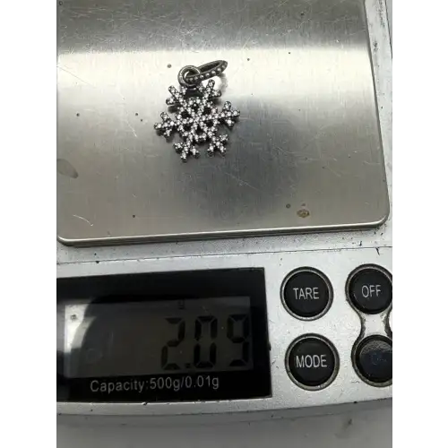 PANDORA ALE .925 S.S. CZ WINTER KISS SNOWFLAKE pendant charm (7)