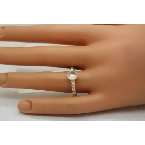 PANDORA ALE .925 S.S. GEMSTONE BUBBLE BAND STACKER ring size 8