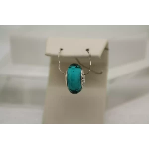 PANDORA ALE .925 S.S. RETIRED TEAL FACTED MURANO CHARM BEAD