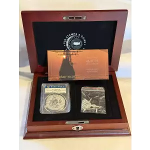 PCGS 2020 Early Issue PR70 Mayflower 400th Ann REV PR 1 oz .9999 Silver Medal (2)