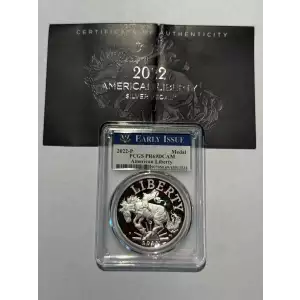 PCGS 2022 P PR69DCAM American Liberty 1 oz .999 Silver Early Issue Medal