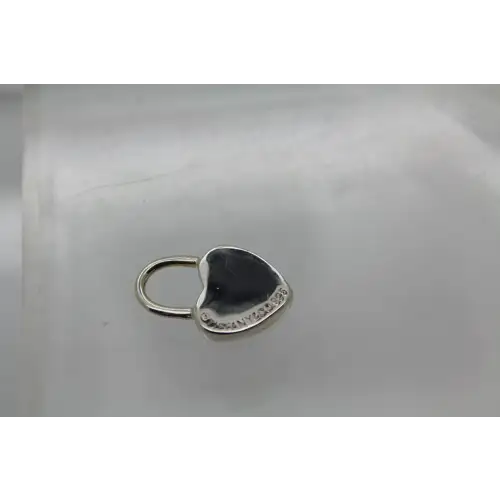 PLEASE RETURN TO ME TIFFANY & CO. .925 S.S. MINI HEART LOCK pend.  #