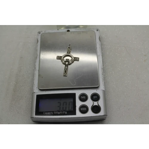 PSCL .925 S.S. CLADDAGH TRINITY KNOT CROSS pendant