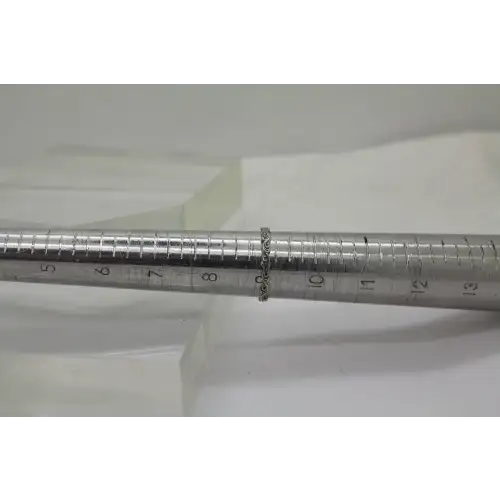 PZ PAZ OR ISRAEL .925 S.S. WAVE DESIGN STACKER ring size 9 #