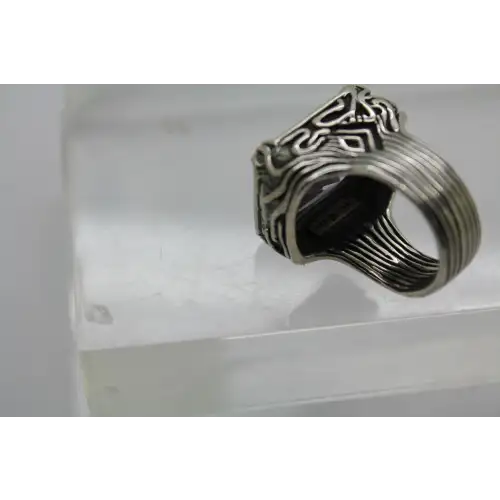 R2001 SILPADA .925 S.S. LAVENDER FIELDS PURPLE CZ ring size 7 #