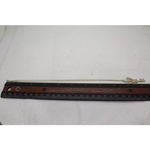 RARE C.Co. COLEMAN .925 12k BLACK HILLS GOLD SKELETON KEY necklace 18
