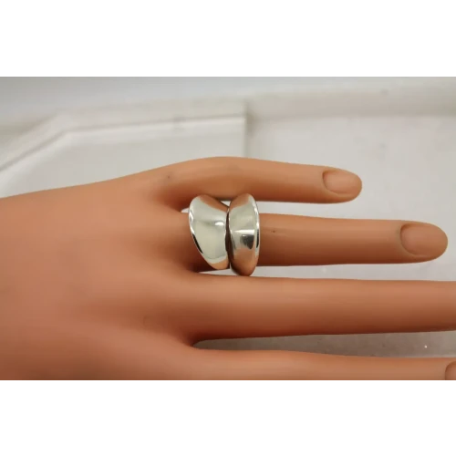 Rare GEORG JENSEN .925 S.S. #93 NANNA DITZEL design ring size 6