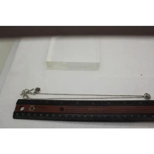 Rare LOIS HILL .925 S.S. SWIRL SCROLL DESIGN Toggle Necklace #