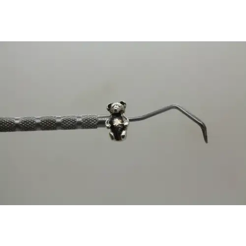 Retired LAA TROLLBEADS .925 S.S. TEDDY BEAR BEAD charm