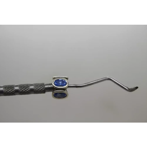 Retired PANDORA ALE 925 S.S. BLUE OVAL LIGHTS #790311CZB charm
