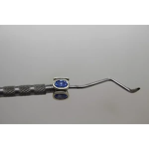 Retired PANDORA ALE 925 S.S. BLUE OVAL LIGHTS #790311CZB charm