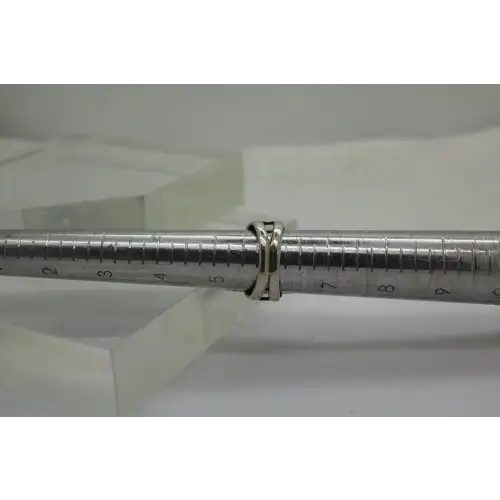 Retired R1839 SILPADA .925 S.S. FLORAL LEAF VINE RECTANGLE ring size 8 #