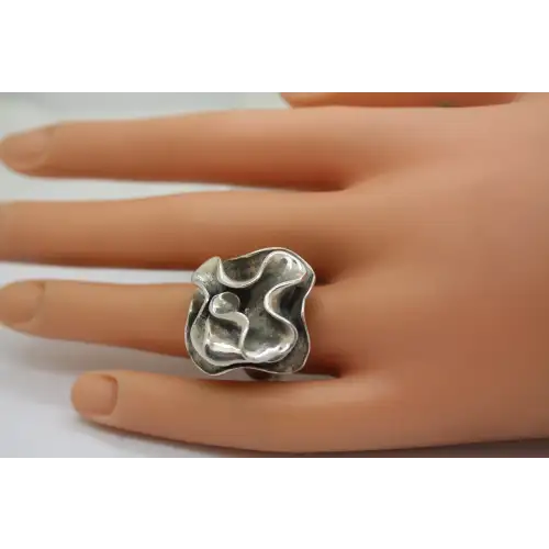 Retired SILPADA .925 S.S. BLOOMING FLOWER ring size 7 #