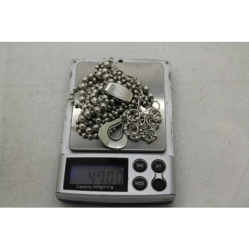 Retired SILPADA .925 S.S. OXIDIZE 3 STRAND TEARDROP necklace 18