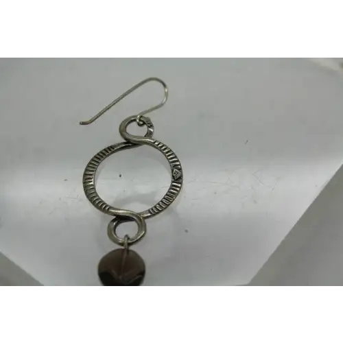 Retired W 1485 SILPADA .925 S.S. SMOKY QUARTZ TWIST & TURN dangles
