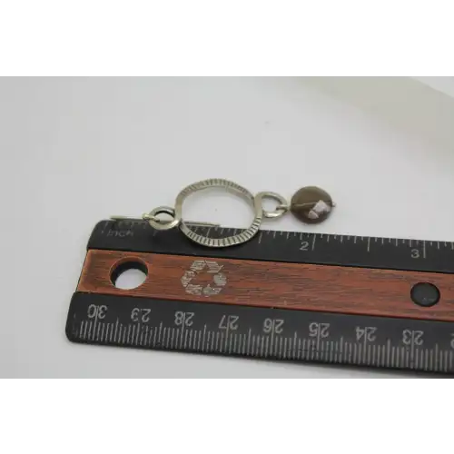 Retired W 1485 SILPADA .925 S.S. SMOKY QUARTZ TWIST & TURN dangles