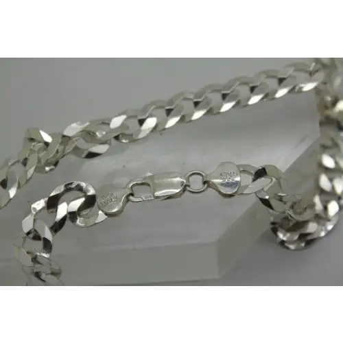 Rhodium over .925 S.S. THICK CUBAN CHAIN necklace 23