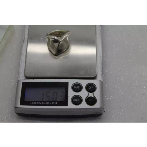 RLM STUDIOS ROBERT LEE MORRIS DESIGN FORGIVE  .925 Sterling ring size 5, 15g