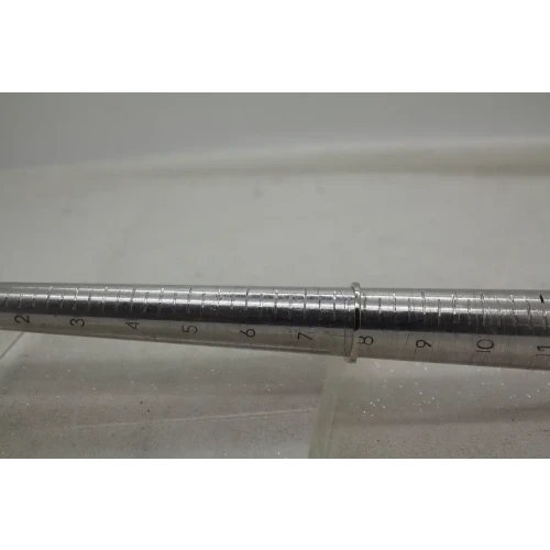 Rodium Plated 14k Y.G. TANZANITE 3 STONE ring size 7.75