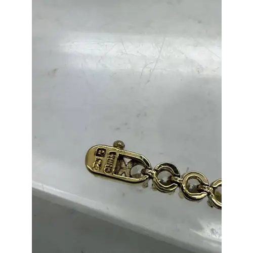 ROSS SIMONS Gold Over .925 S.S. GRADUATED CZ TENNIS Bracelet 7