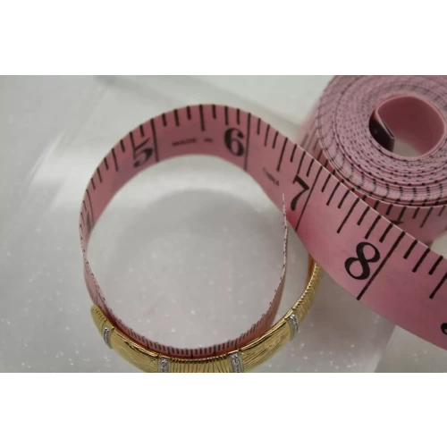 ROSS SIMONS gold over .925 Sterling Silver DIAMOND CHIP ACCENT cuff 7