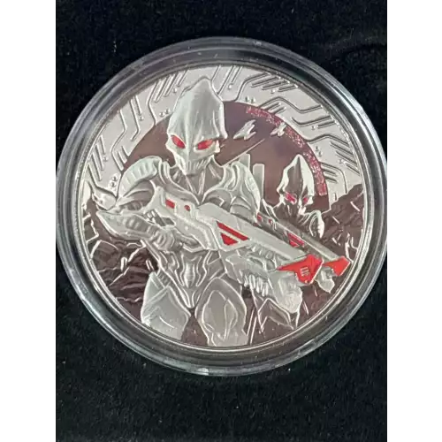 Scottsdale 2024 Samoa War Is Here Alien 1oz .999 Silver w/ Black Rhodium UV, Mintage 1000 (3)