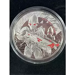 Scottsdale 2024 Samoa War Is Here Alien 1oz .999 Silver w/ Black Rhodium UV, Mintage 1000 (3)