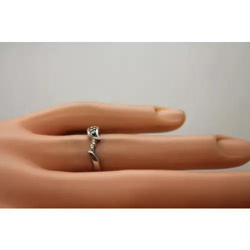 SETA .925 S.S. CZ BYPASS RING ENHANCER BAND ring size 6