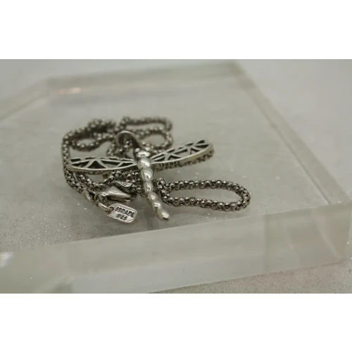 SHABLOOL DIDAE ISRAEL .925 S.S. DRAGONFLY pendant necklace 18