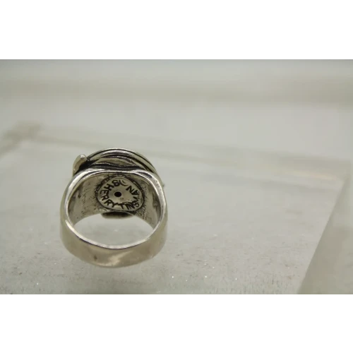 SHERRY TINSMAN .925 S.S. 14k R.G. FRESHWATER PEARL VINE ring size 6.5