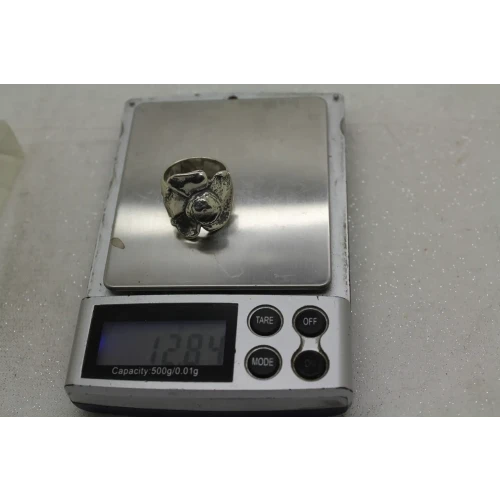 SHERRY TINSMAN .925 S.S. DIMENSIONAL FLOWER ring size 7.75