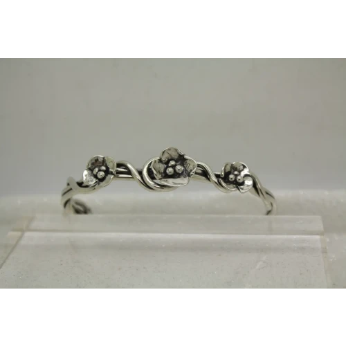 SHERRY TINSMAN .925 S.S. DOGWOOD TWIST CUFF bracelet (2)