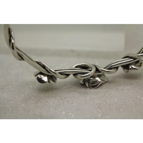 SHERRY TINSMAN .925 S.S. DOGWOOD TWIST CUFF bracelet (4)