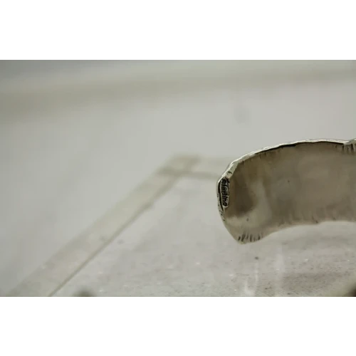 SHERRY TINSMAN .925 S.S. DOUBLE DOGWOOD WIDE CUFF bracelet