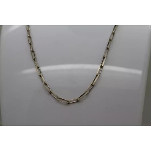 Sig. SJ .925 S.S. 3mm PAPERCLIP LINK CHAIN necklace 22