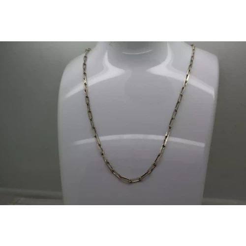 Sig. SJ .925 S.S. 3mm PAPERCLIP LINK CHAIN necklace 22