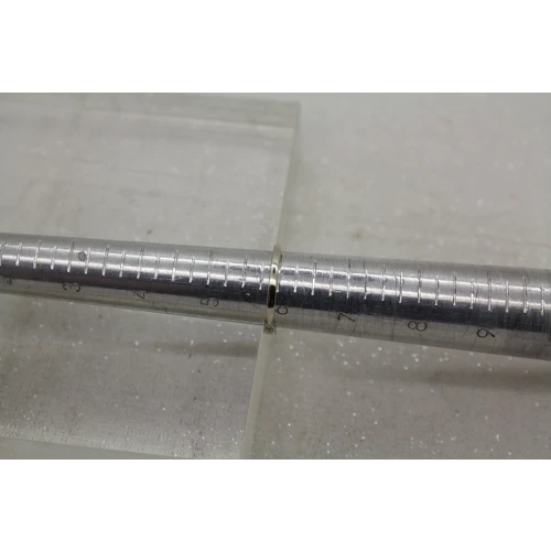 Signed 10k W.G. AQUAMARINE & DIAMOND FANCY BAND ring size 6