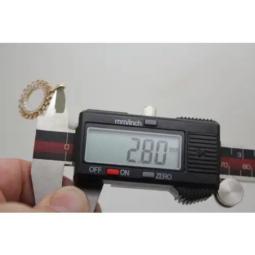 Signed 10k Y.G. .90ctw BRWON & WHITE DOUBLE CIRCLE pendant #