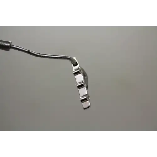 Signed 14k White Gold .21ctw DIAMOND 3 STONE BAR DESIGN pendant