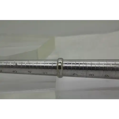 Signed .925 S.S. 5.7mm SOLID SILVER BAND ring size 6 #